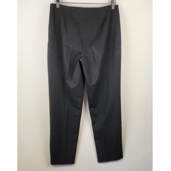 Talbots Black Classic Slim Trouser Pants Side Zip sz 8 Career Office - Picture 2 of 9